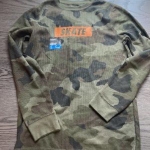 Urban Pipeline Boys Youth Long Sleeve Henley T-Shirt Skate Size XL NEW